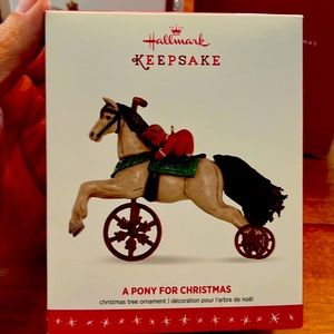 NIB 2016 A Pony for Christmas Hallmark keepsake ornament. 19th in a series. Rare
